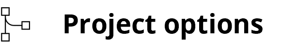 Project options feature